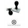Sello de caucho 2x2 cm